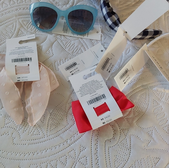 Janie and Jack Blue and Red Hair Accessories Set - Picture 3 of 3